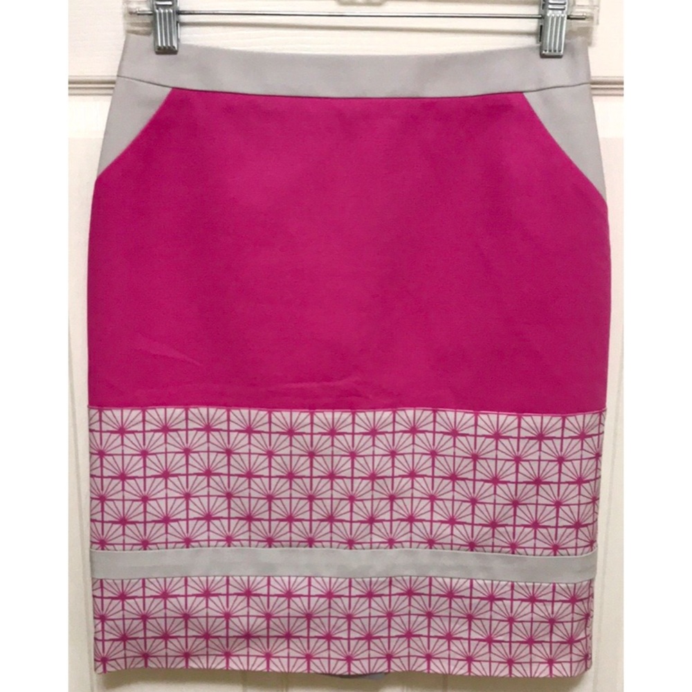 Halogen Pink Colorblock Pencil Skirt - Picture 4 of 15